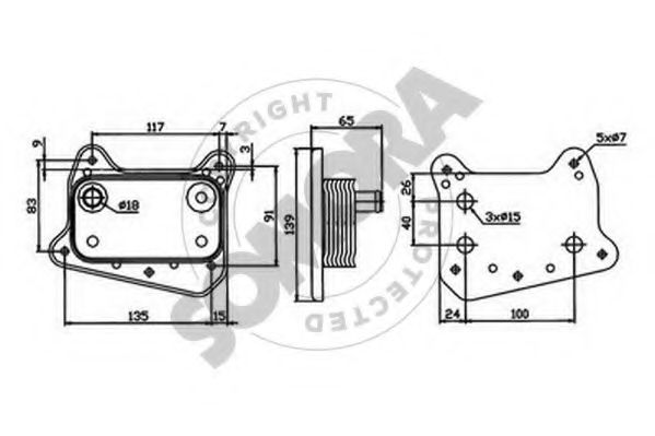 Radiator ulei, ulei motor