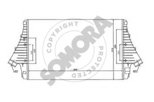 210645 Intercooler, compresor SOMORA 