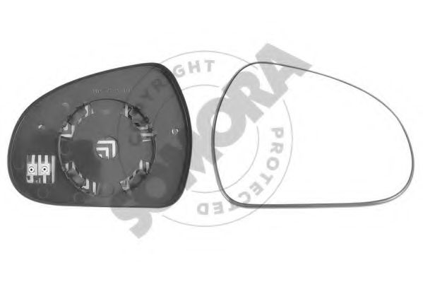 220955G Sticla oglinda, oglinda retrovizoare exterioara SOMORA 