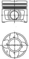 40356610 Piston KOLBENSCHMIDT 