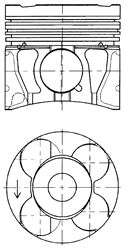 41071600 Piston KOLBENSCHMIDT 