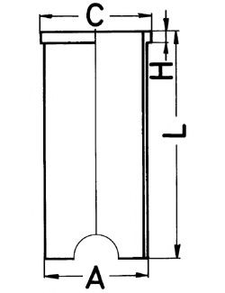 89163190 Camasa cilindru KOLBENSCHMIDT 