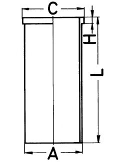89513190 Camasa cilindru KOLBENSCHMIDT 
