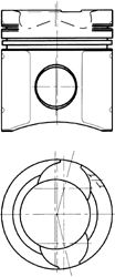 90578600 Piston KOLBENSCHMIDT 