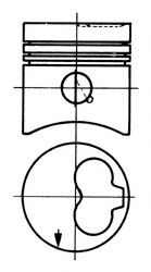 93260620 Piston KOLBENSCHMIDT 