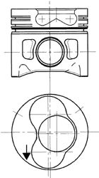 94427700 Piston KOLBENSCHMIDT 