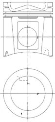 97411700 Piston KOLBENSCHMIDT 
