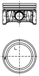 99913600 Piston KOLBENSCHMIDT 