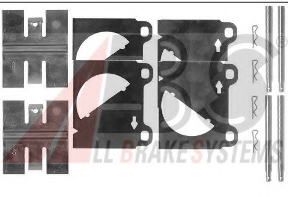 0950Q Set accesorii, placute frana A.B.S. 