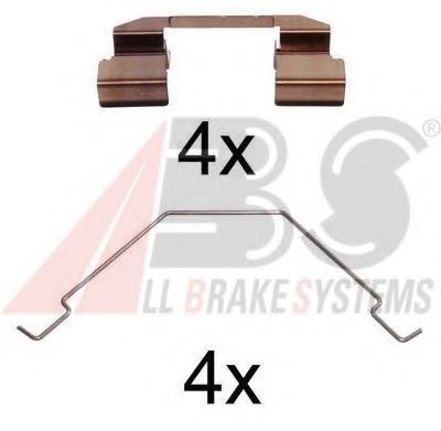 Set accesorii, placute frana