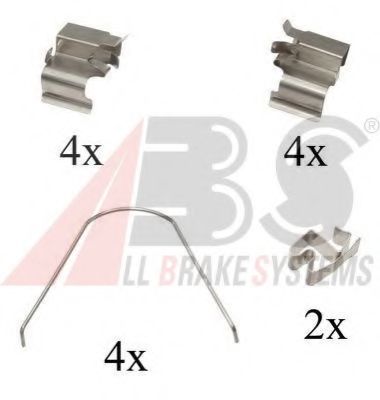 Set accesorii, placute frana
