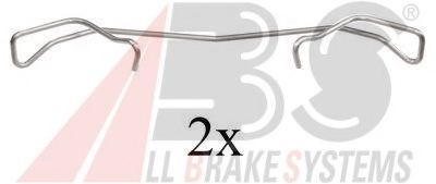 1678Q Set accesorii, placute frana A.B.S. 