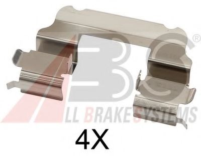 Set accesorii, placute frana