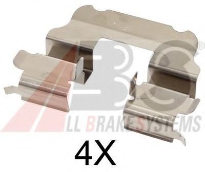 Set accesorii, placute frana