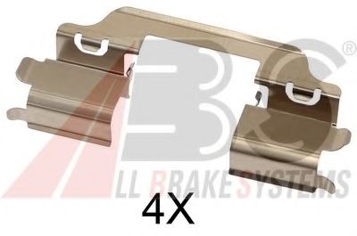 1707Q Set accesorii, placute frana A.B.S. 