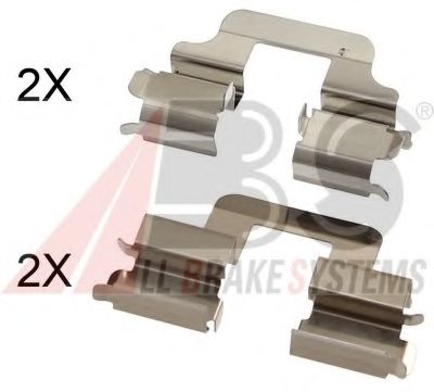 Set accesorii, placute frana