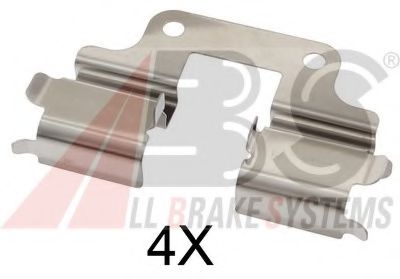 Set accesorii, placute frana
