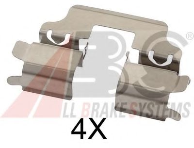 Set accesorii, placute frana