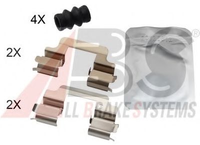 Set accesorii, placute frana
