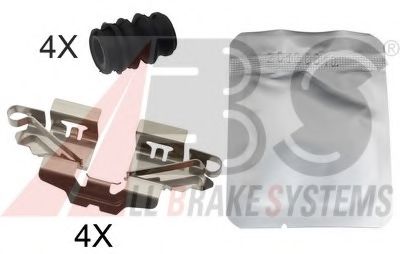 Set accesorii, placute frana
