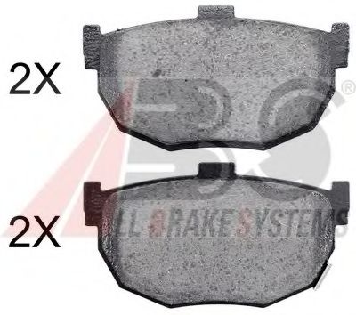 36692 OE set placute frana,frana disc A.B.S. 