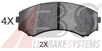 37203 OE set placute frana,frana disc A.B.S. 