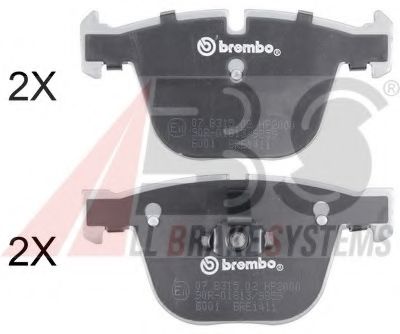 37371S set placute frana,frana disc A.B.S. 