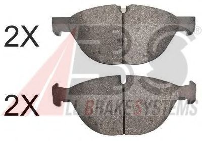37610 OE set placute frana,frana disc A.B.S. 