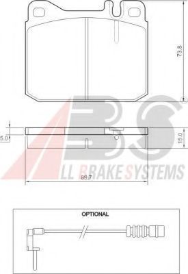 set placute frana,frana disc 2