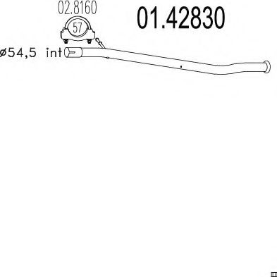 01.42830 Racord evacuare MTS 