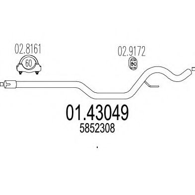01.43049 Racord evacuare MTS 