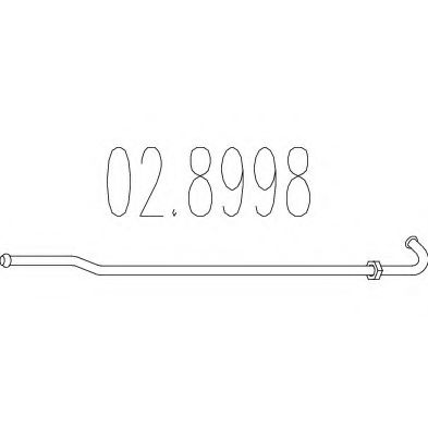 02.8998 Conector teava, sistem de esapament MTS 