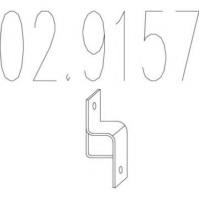 02.9157 tampon cauciuc,amortizor esapament MTS 