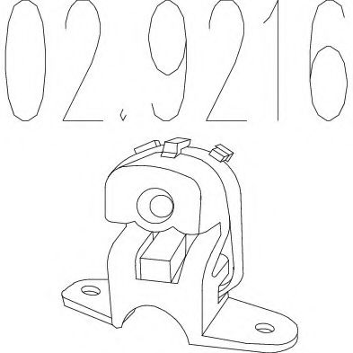 02.9216 tampon cauciuc,amortizor esapament MTS 