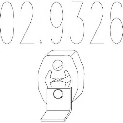 02.9326 tampon cauciuc,amortizor esapament MTS 