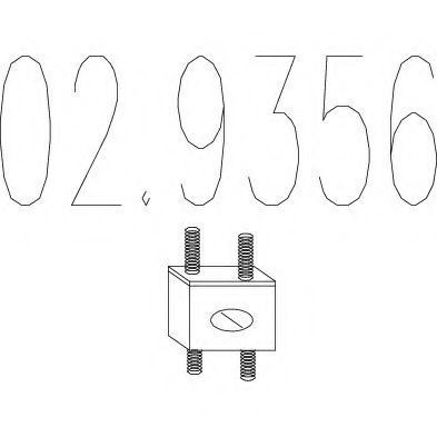 02.9356 tampon cauciuc,amortizor esapament MTS 