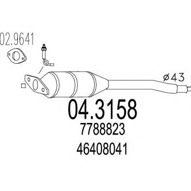 04.3158 Catalizator MTS 