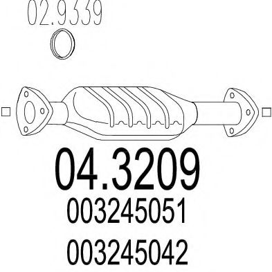 04.3209 Catalizator MTS 
