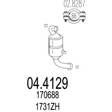 04.4129 Catalizator MTS 