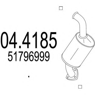 04.4185 Catalizator MTS 