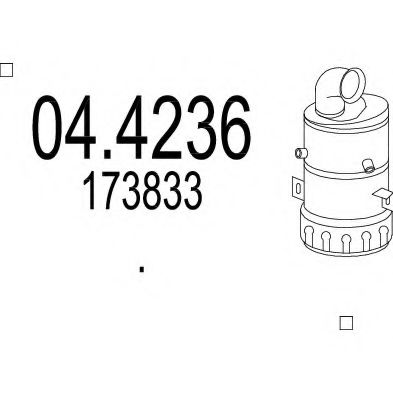 04.4236 Catalizator MTS 