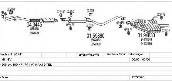 C250596005802 Sistem de esapament MTS 
