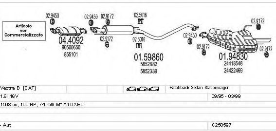 C250597005803 Sistem de esapament MTS 