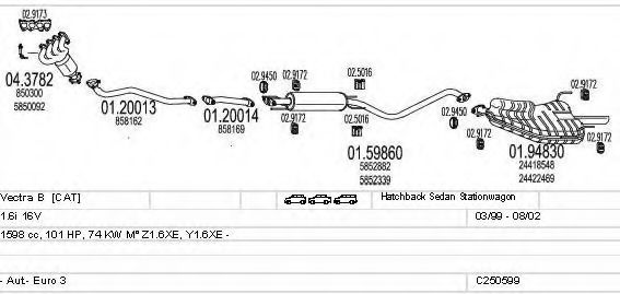 C250599005805 Sistem de esapament MTS 