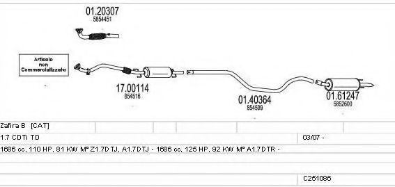 C251086024065 Sistem de esapament MTS 
