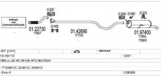 C260206006105 Sistem de esapament MTS 