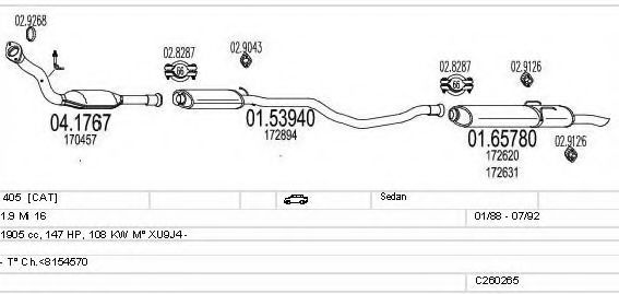 C260265006169 Sistem de esapament MTS 