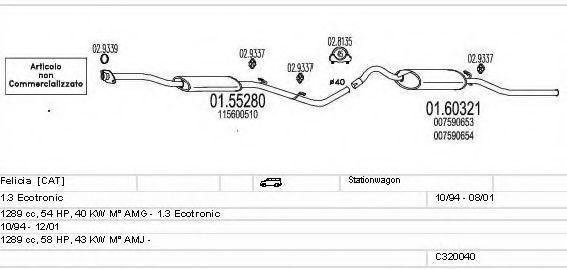C320040004815 Sistem de esapament MTS 