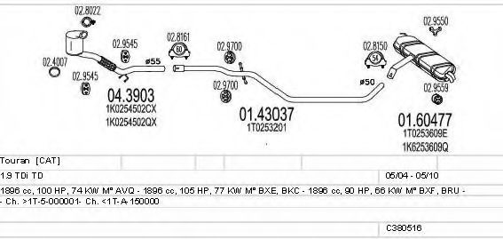 C380516002476 Sistem de esapament MTS 