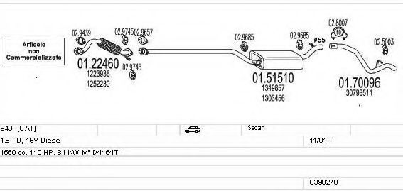 C390270010859 Sistem de esapament MTS 